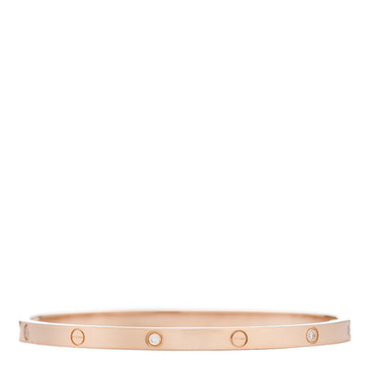 Cartier 18K Pink Gold 6 Diamond Small LOVE Bracelet 16 2 of 4