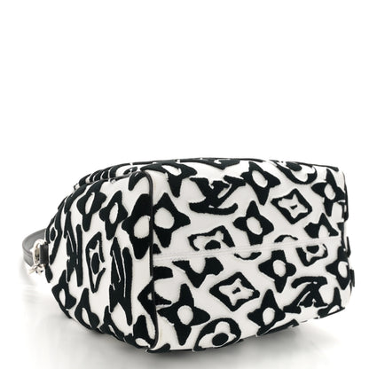 Louis Vuitton X UF Tufted Monogram Speedy Bandouliere 25 White Black 4 of 10