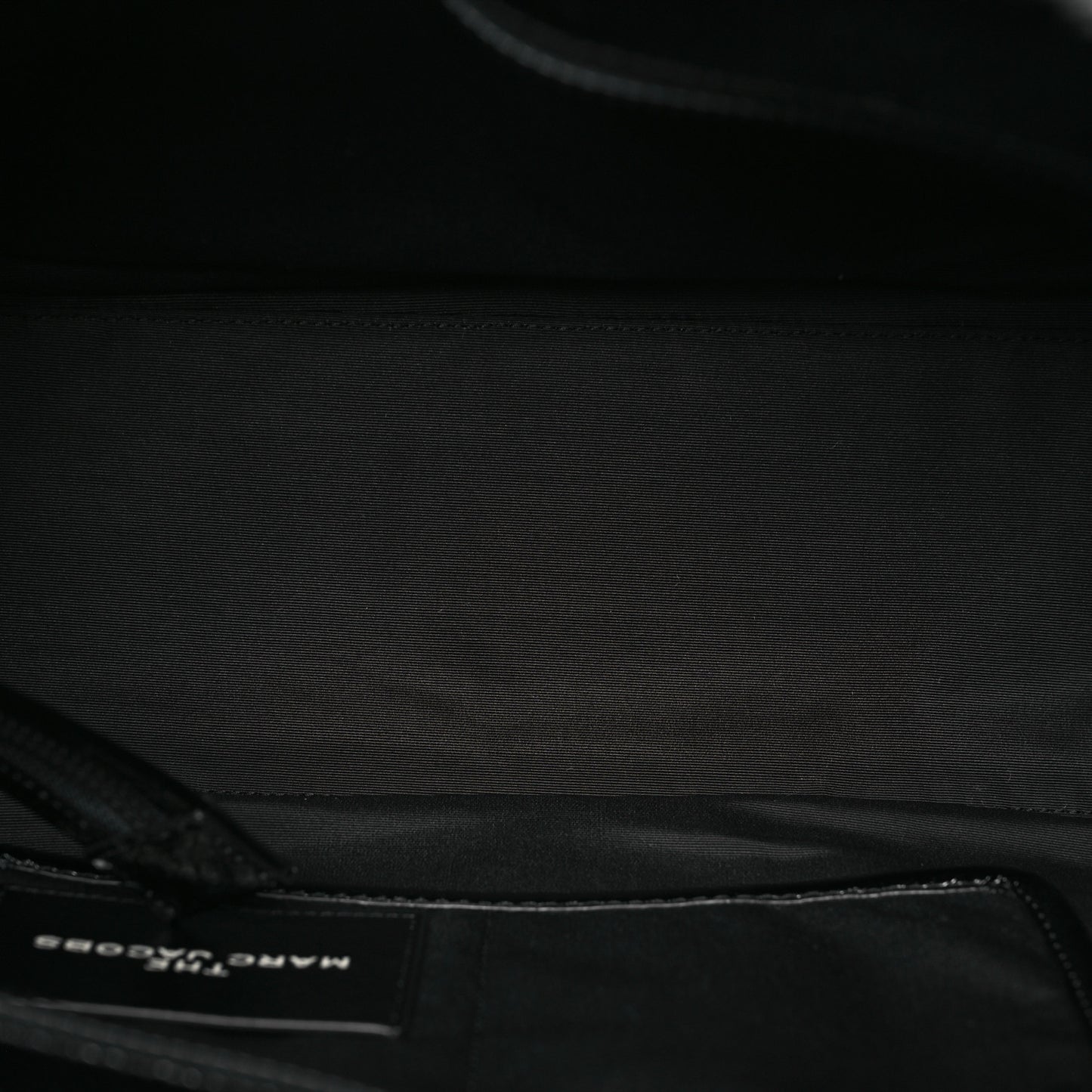 Shiny Calfskin Faux Shearling Large The Traveler Tote Bag Black