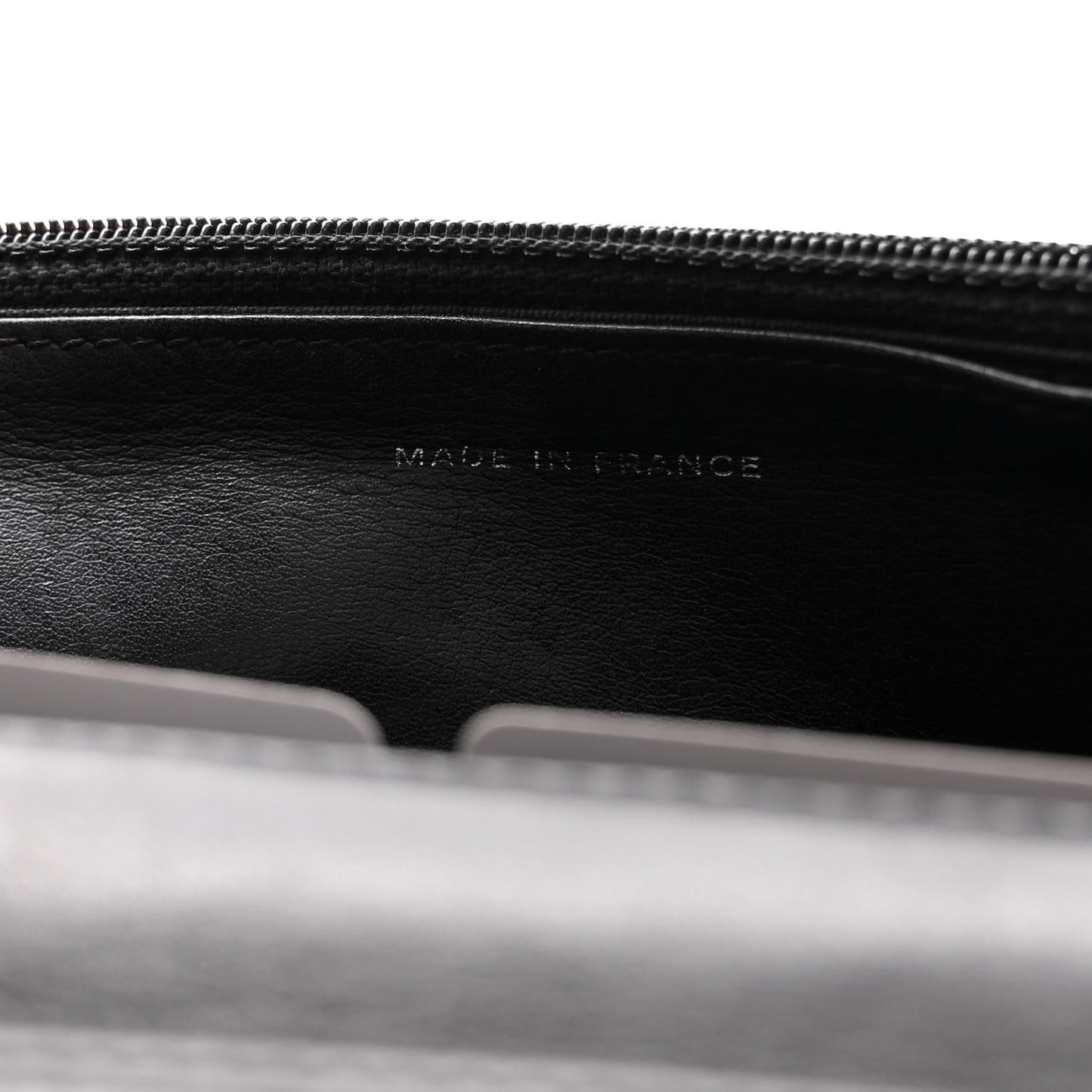 Patent Quilted Brilliant Wallet On Chain WOC Black