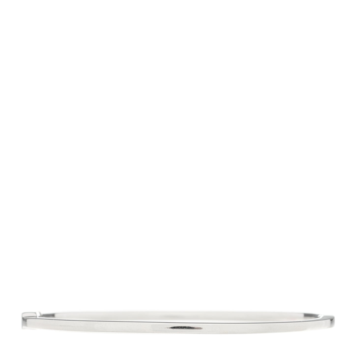 18K White Gold Diamond Metro Bangle Bracelet