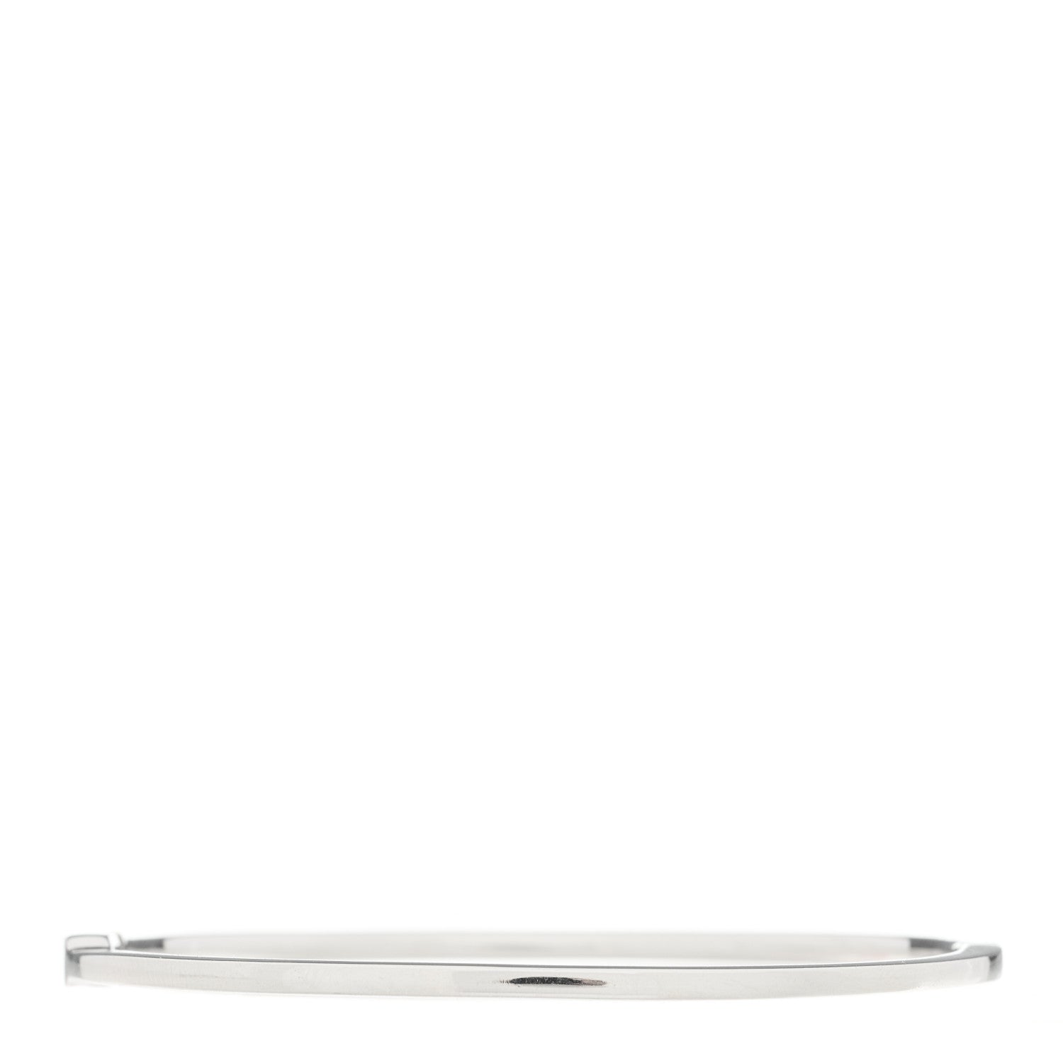 Tiffany 18K White Gold Diamond Metro Bangle Bracelet 2 of 3