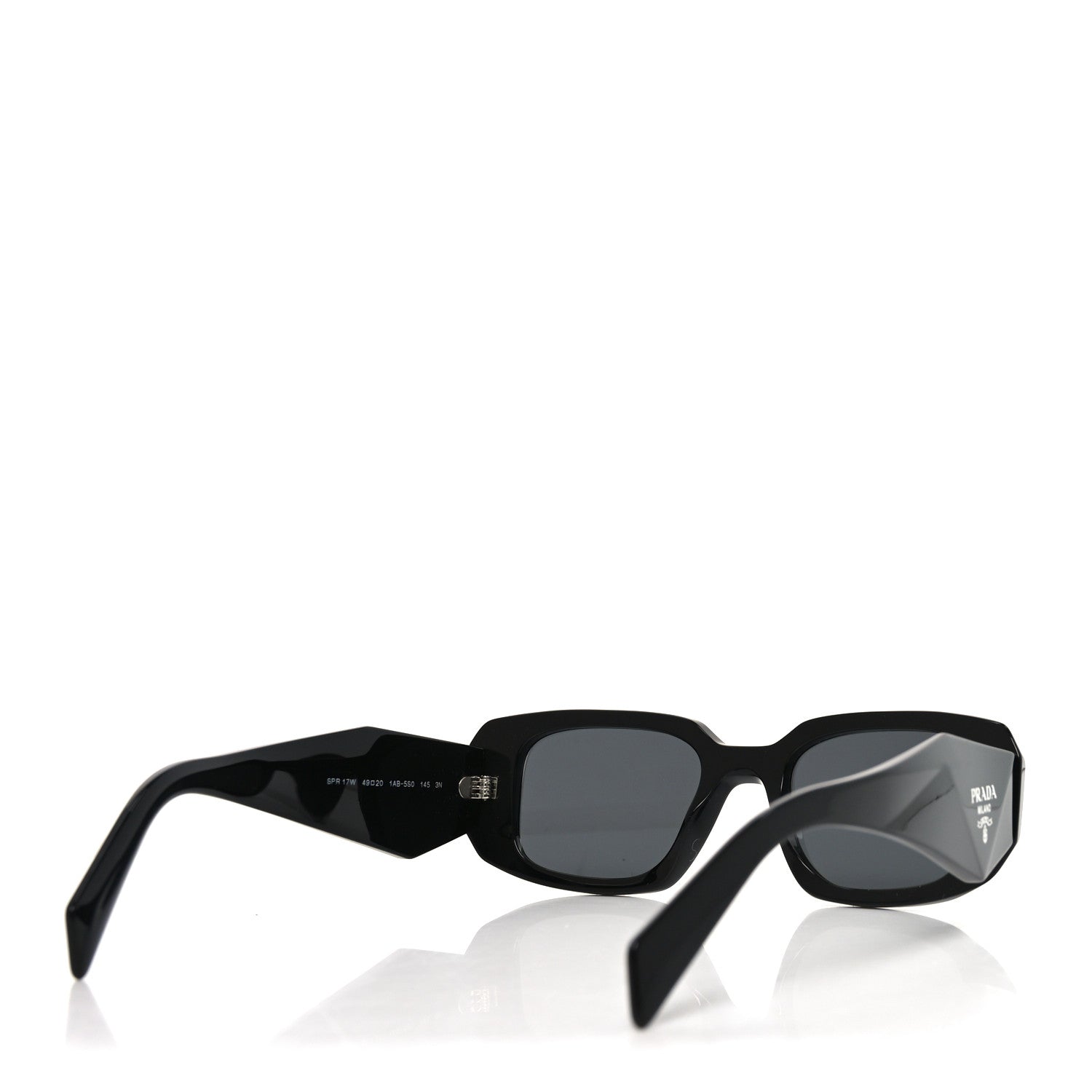 Prada Acetate Symbole Sunglasses SPR 17W Black 4 of 7