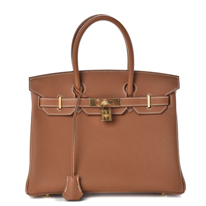 Hermes Togo Birkin 30 Gold 1 of 34