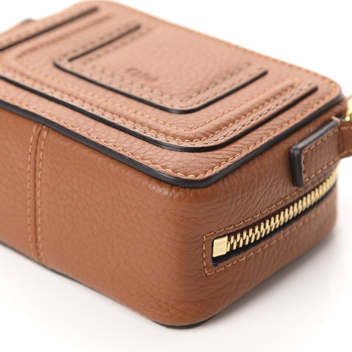 Calfskin Mini Marcie Crossbody Bag Tan