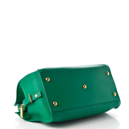 Saint Laurent Calfskin Medium Classic Y Cabas Green 4 of 10