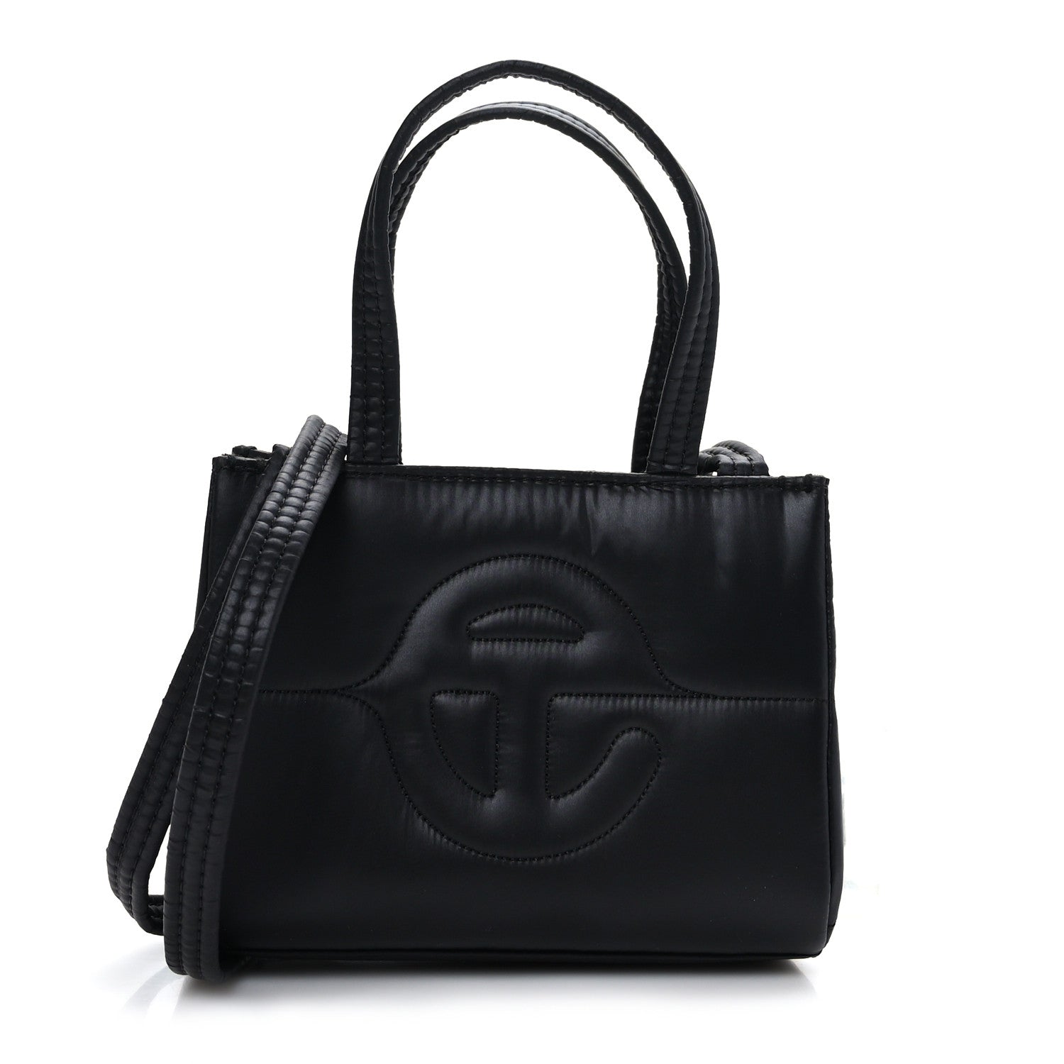 Telfar Nylon Small Puff Shopping Bag Black 1 of 8