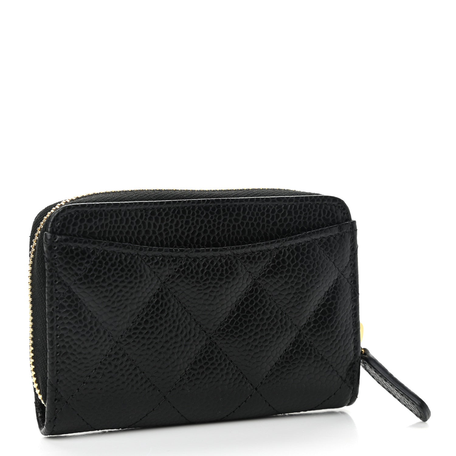 Chanel Caviar Quilted Classic Zipped Coin Purse Black 3 of 8