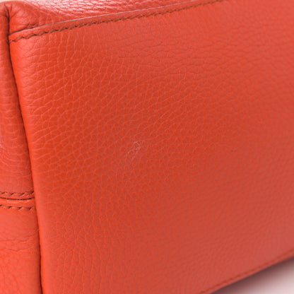 Gucci Pebbled Calfskin Medium Soho Chain Shoulder Bag Sun Orange 13 of 15