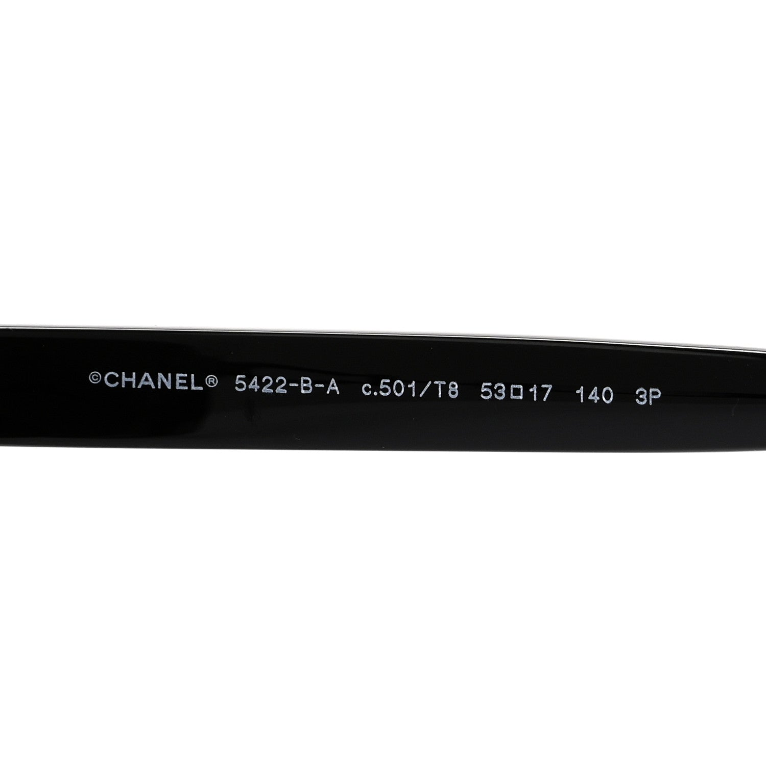Chanel Acetate Strass Polarized Square Sunglasses 5422-B-A Black 5 of 7