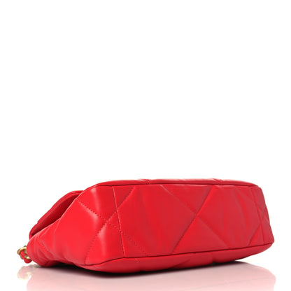 Chanel Lambskin Quilted Medium Chanel 19 Flap Red 4 of 9