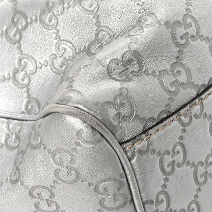 Gucci Guccissima Medium Sukey Tote Silver 11 of 14
