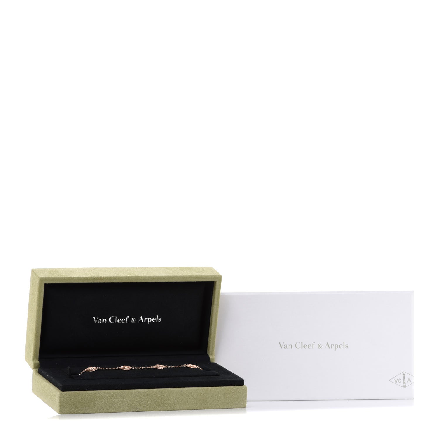 Van Cleef & Arpels 18K Rose Gold 6 Motifs Sweet Alhambra Bracelet 7 of 7
