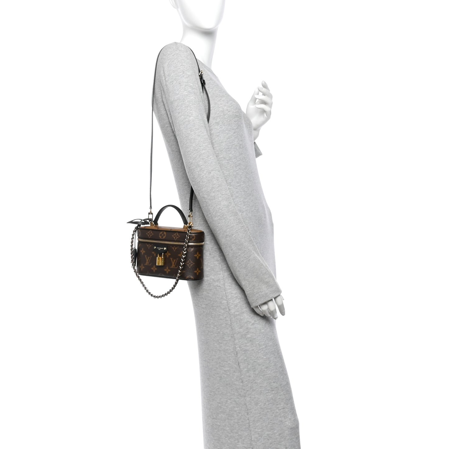 Reverse Monogram Vanity Chain Pouch