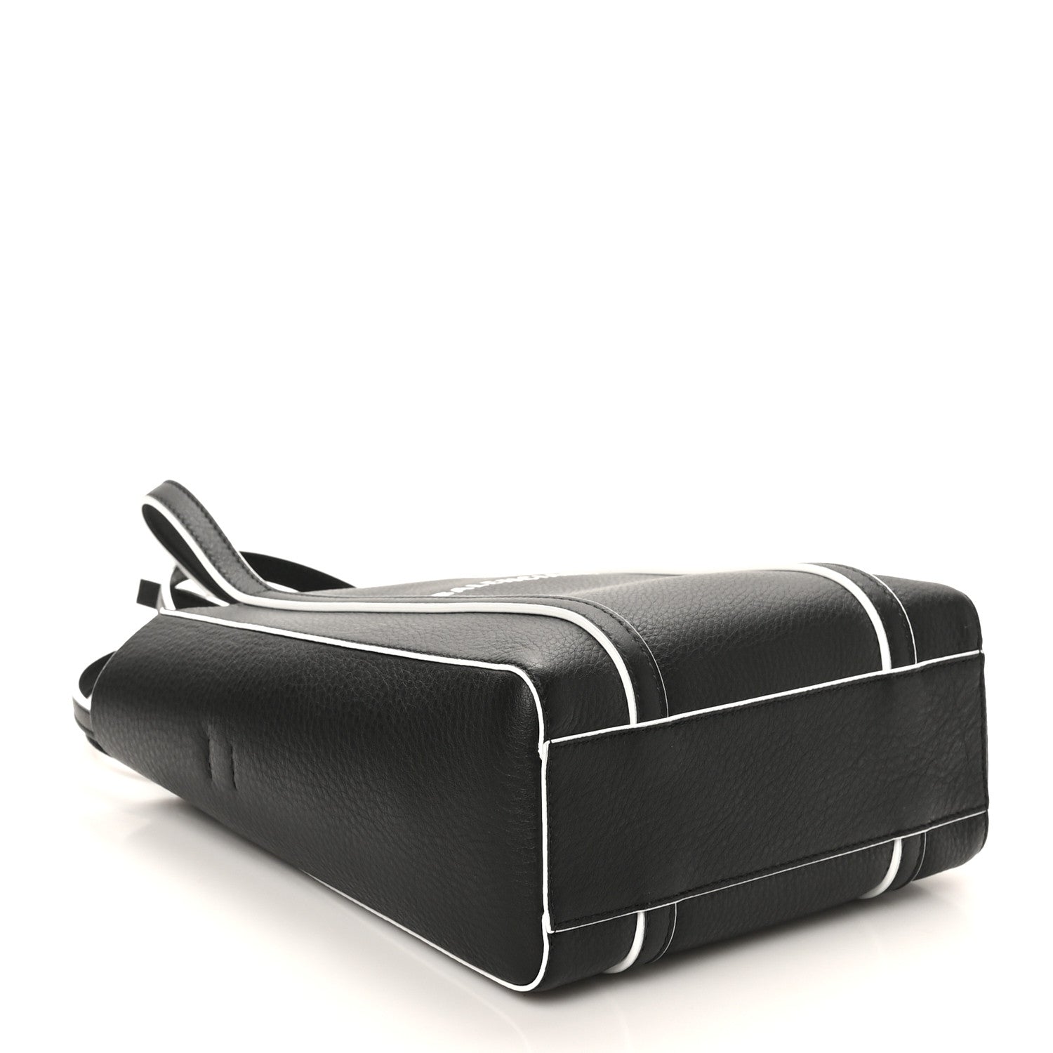 Balenciaga Smooth Calfskin Logo Double Sided XXS Everyday Tote Black White 4 of 9