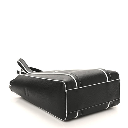 Balenciaga Smooth Calfskin Logo Double Sided XXS Everyday Tote Black White 4 of 9