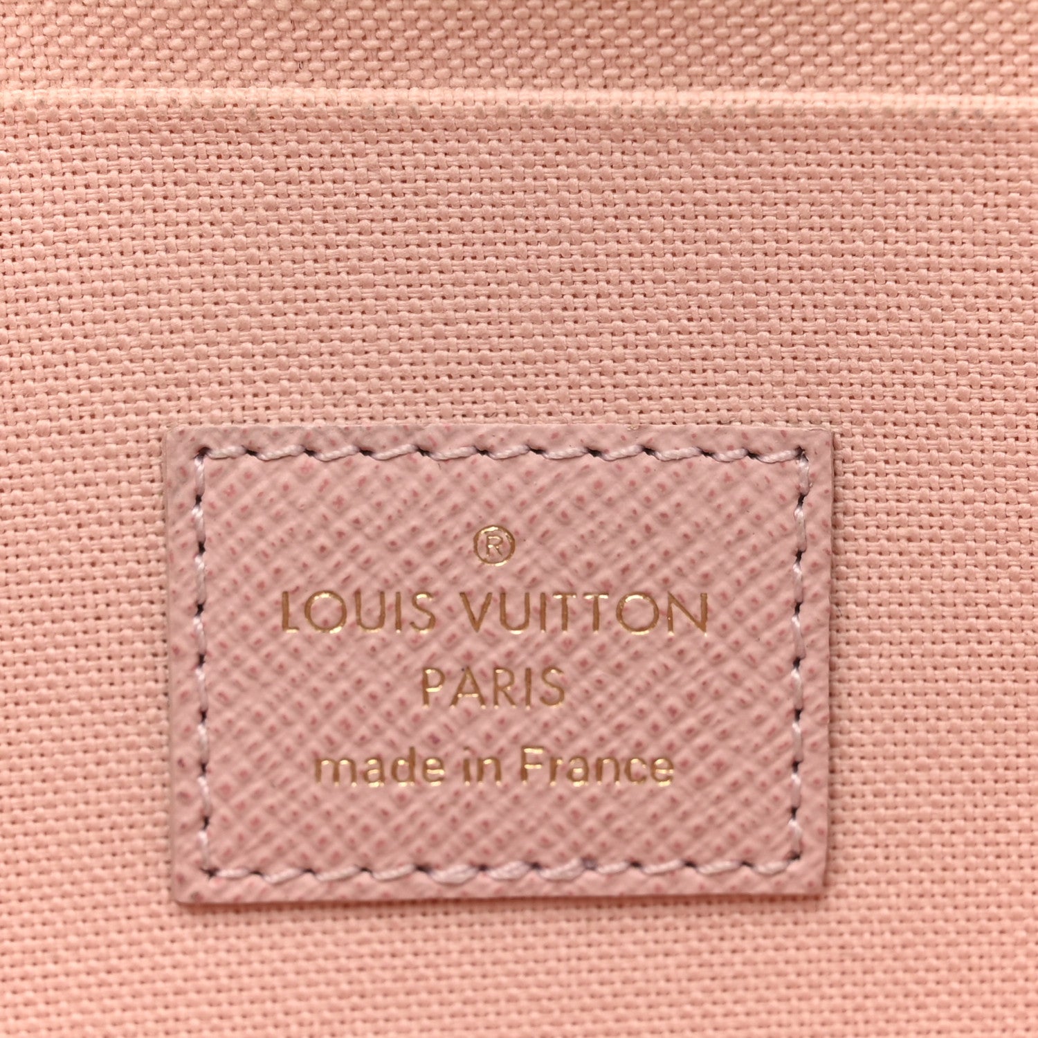 Louis Vuitton Damier Azur Pochette Felicie Chain Wallet Rose Ballerine 9 of 19