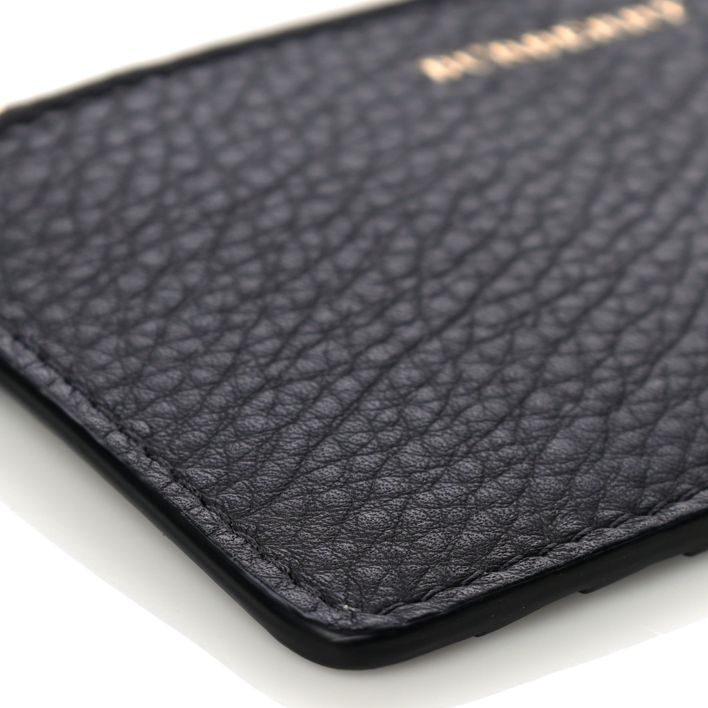 Grained Calfskin Two Tone Somerset Coin Case Card Holder Navy