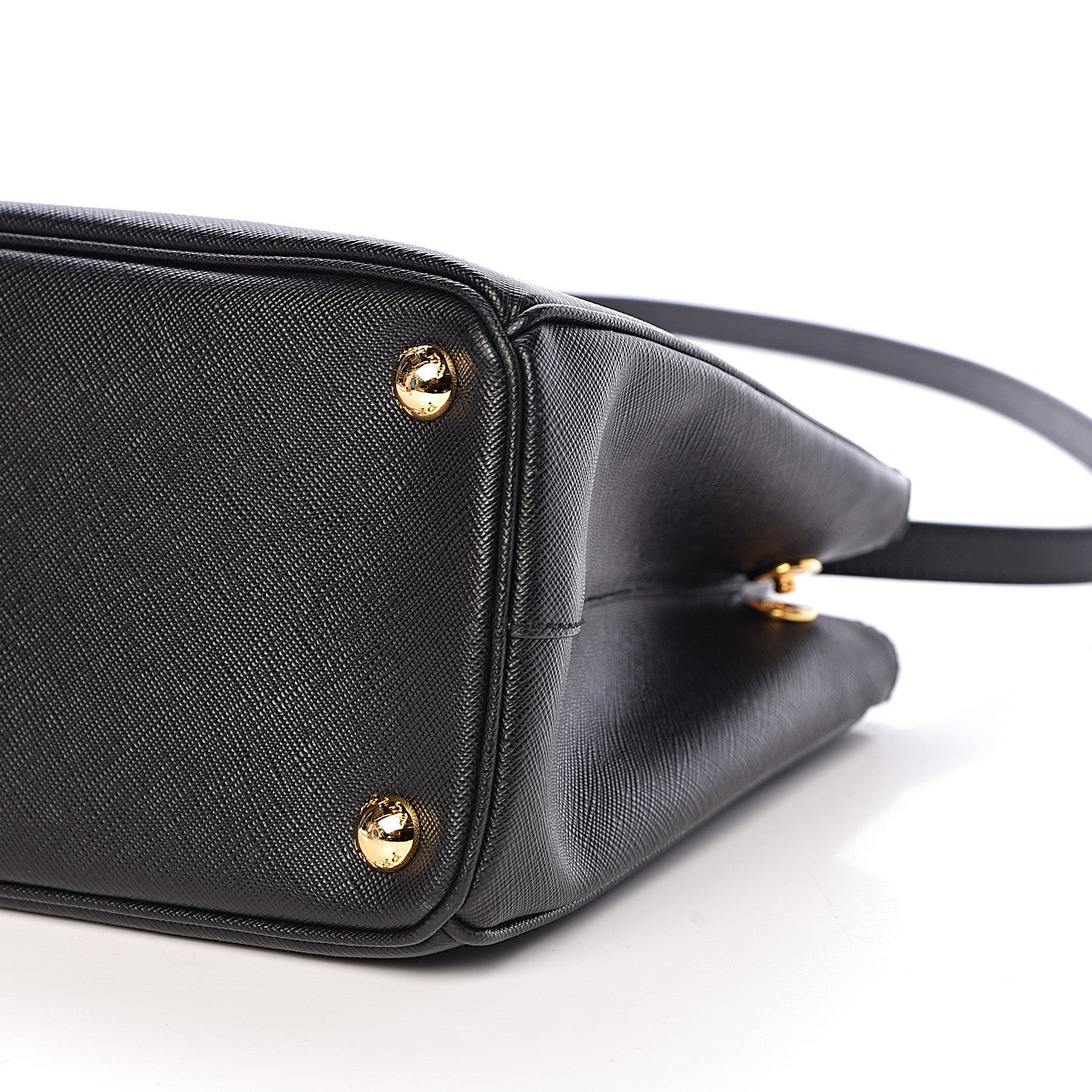 Prada Saffiano Small Galleria Double Zip Tote Black 10 of 11