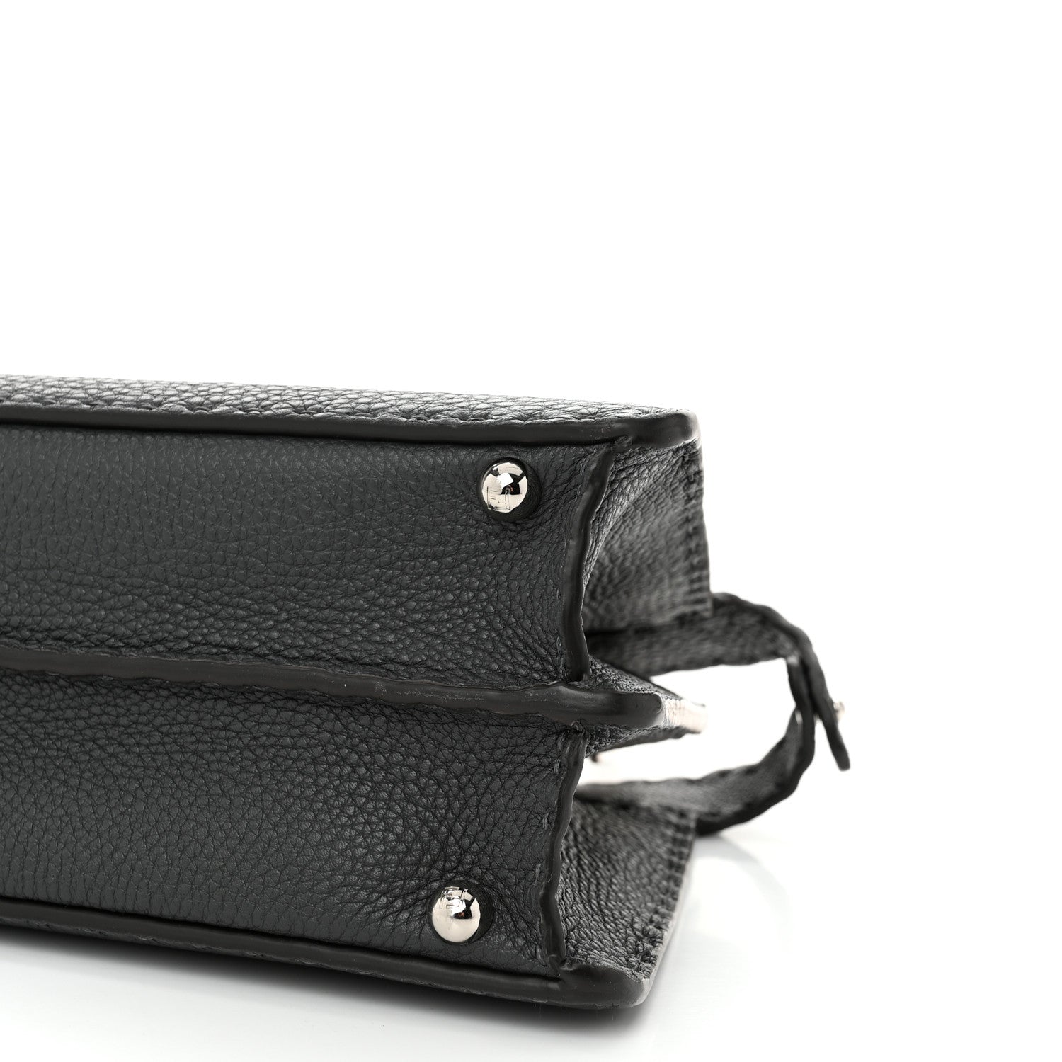 Fendi Cuoio Romano Selleria Chamois Small Peekaboo I SEE U Satchel Asfalto Camelia 10 of 10