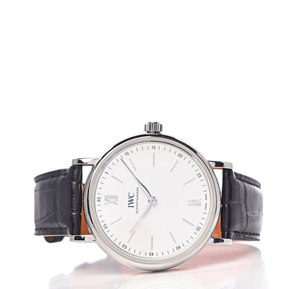 IWC Stainless Steel Alligator 43mm Portofino Pure Classic Manual Winding Watch IW511102 3 of 10