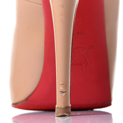Christian Louboutin Patent New Very Prive 120 Pumps 38.5 Nude 13 of 13
