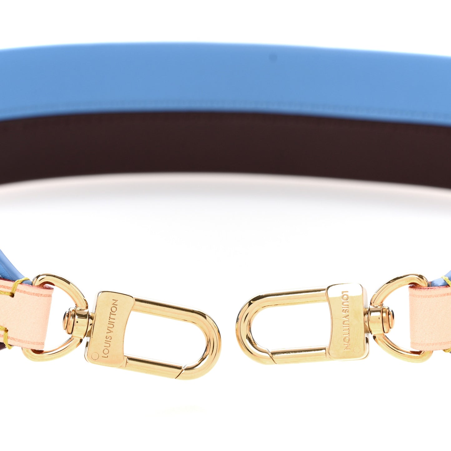 Calfskin Cluny MM Shoulder Strap Blue Glacial