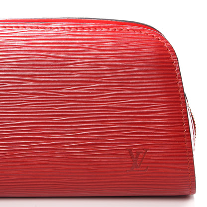 Louis Vuitton Epi Dauphine 17 Cosmetic Pouch Castillan Red 8 of 8