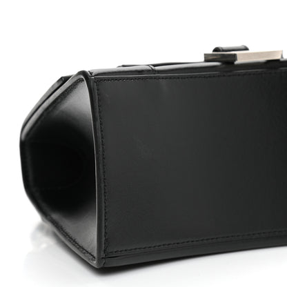 Balenciaga Shiny Box Calfskin Small Hourglass Top Handle Bag Black 8 of 9