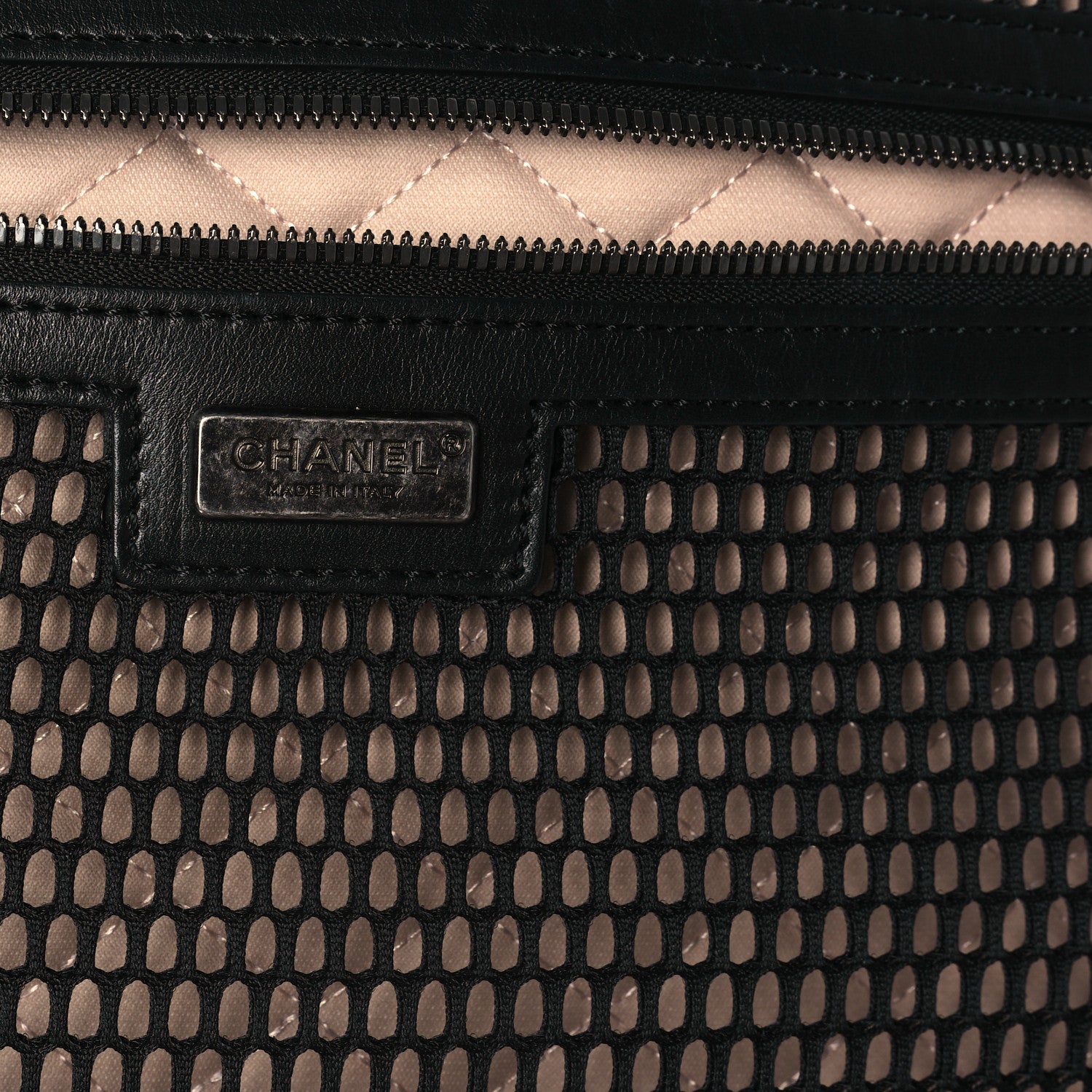 Chanel Vinyl Calfskin Quilted Coco Case Trolley Rolling Luggage Black 5 of 12