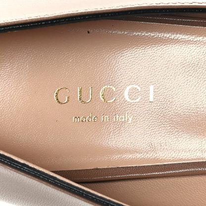 Gucci Malaga Kid Pearly GG Marmont Fringe 50mm Loafer Pumps 38 Porcelain Rose 7 of 8