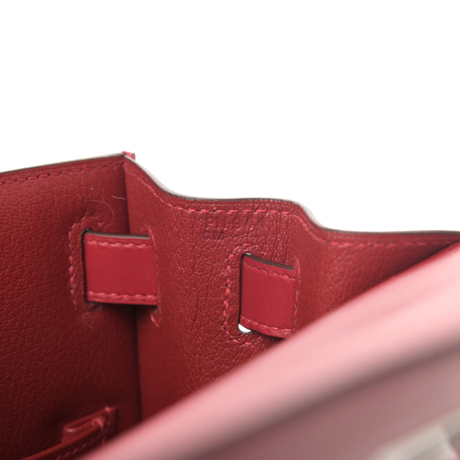 Hermes Tadelakt Kelly Sellier 28 Rouge Vif 6 of 7