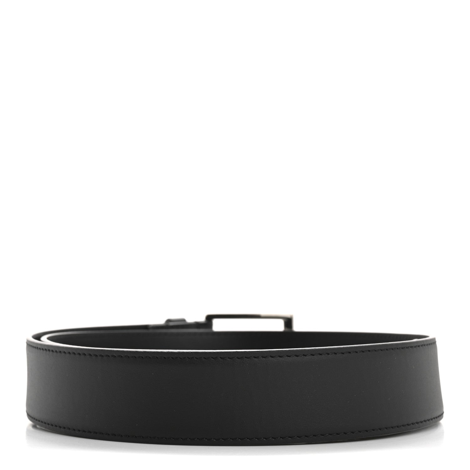 Louis Vuitton Calfskin 35mm Pont Neuf Belt 85 34 Black 2 of 6