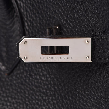 Hermes Taurillon Clemence Birkin 35 Black 25 of 32