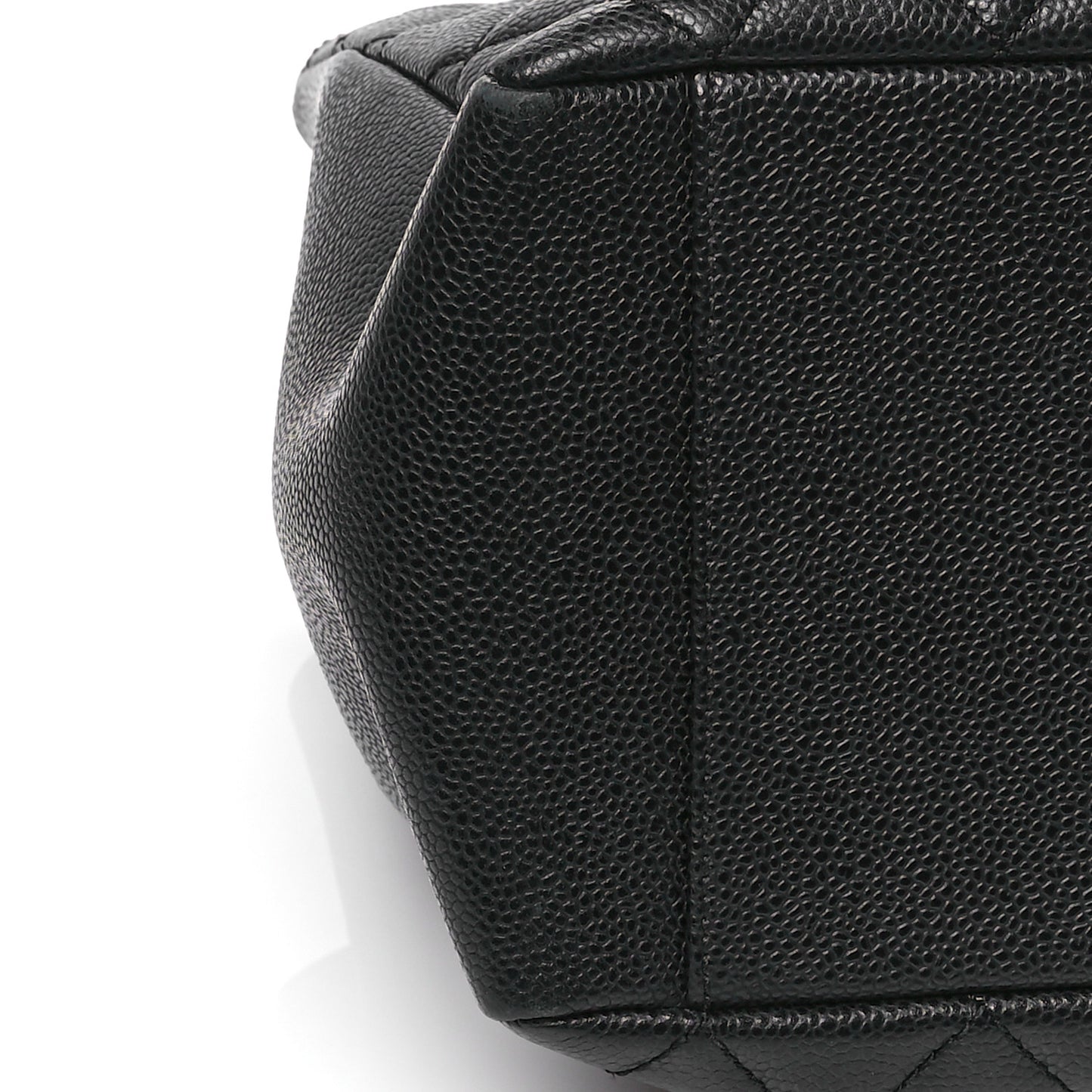 Caviar Quilted Grand Shopping Tote GST Black