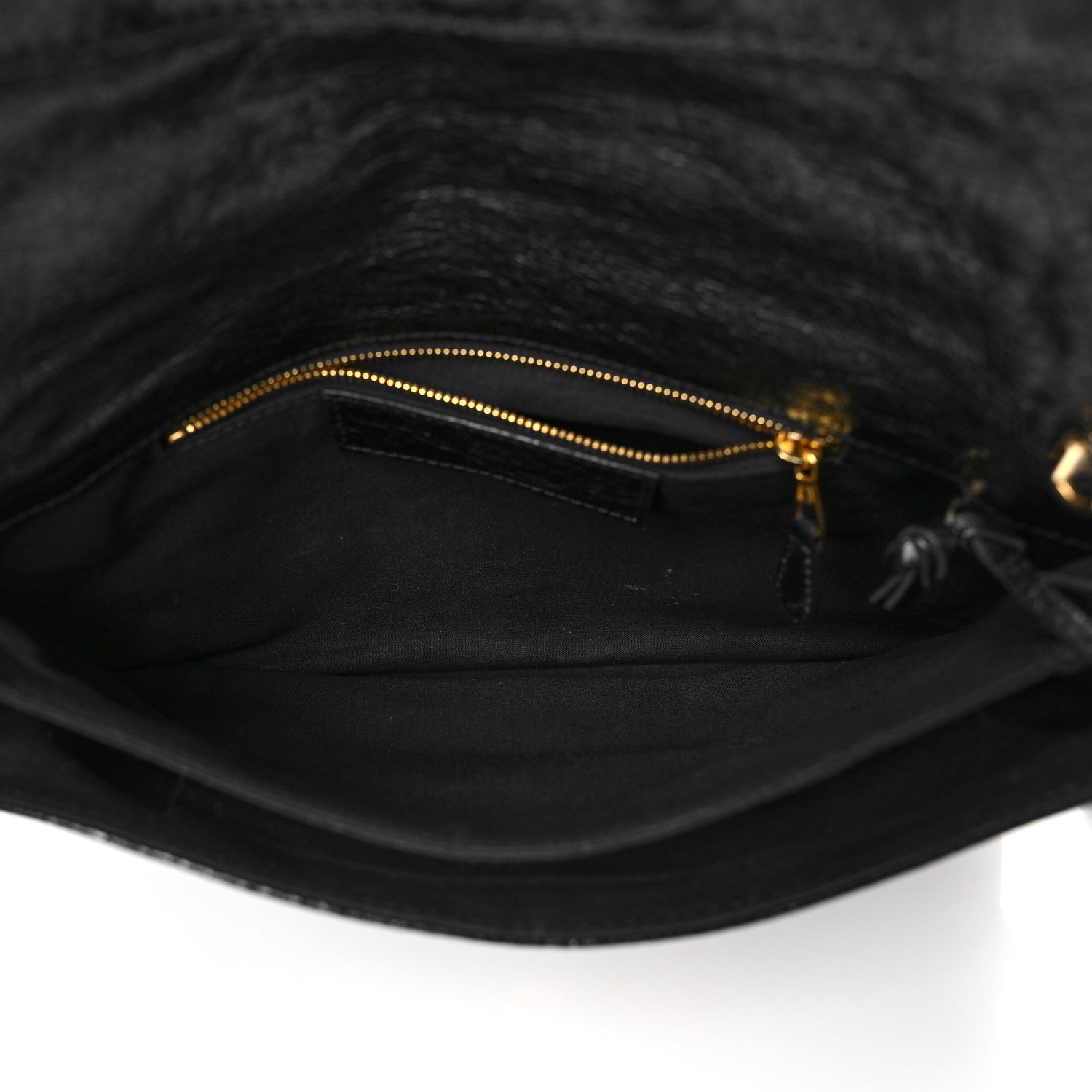 Balenciaga Agneau Giant 12 Gold Hardware Envelope Strap Clutch Black 5 of 9