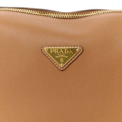 Prada Soft Calfskin Medium Darling Shoulder Bag Caramel 7 of 9