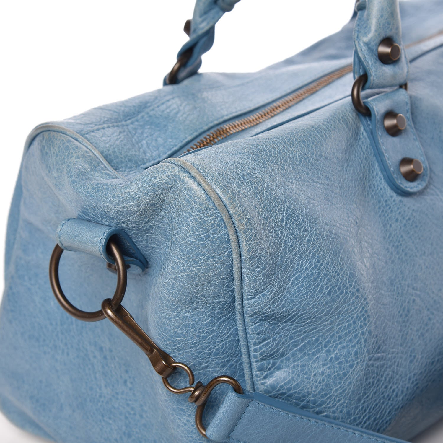 Balenciaga Agneau Classic Hardware Motocross Twiggy Bleu Indigo 9 of 11