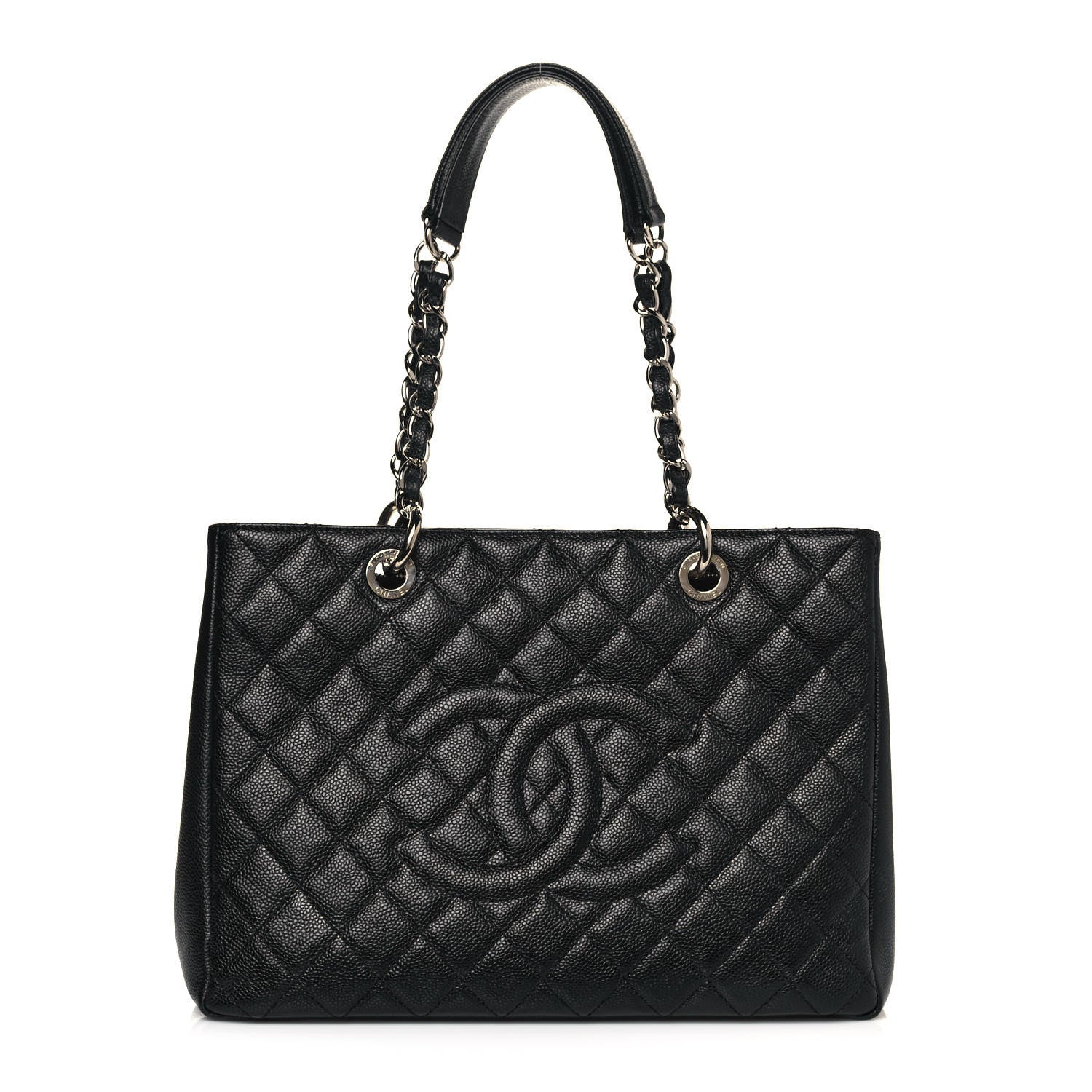 Chanel Caviar Quilted Grand Shopping Tote GST Black 1 of 12