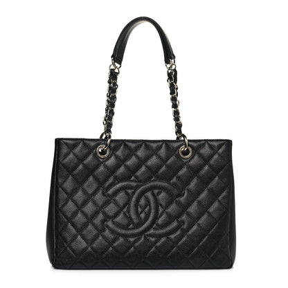 Chanel Caviar Quilted Grand Shopping Tote GST Black 1 of 12