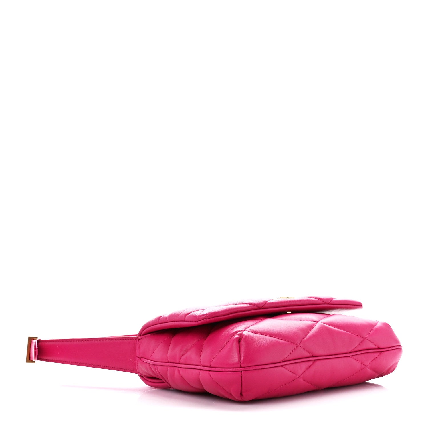 Saint Laurent Lambskin Quilted Le 57 Diamond Shoulder Bag Pink 4 of 10