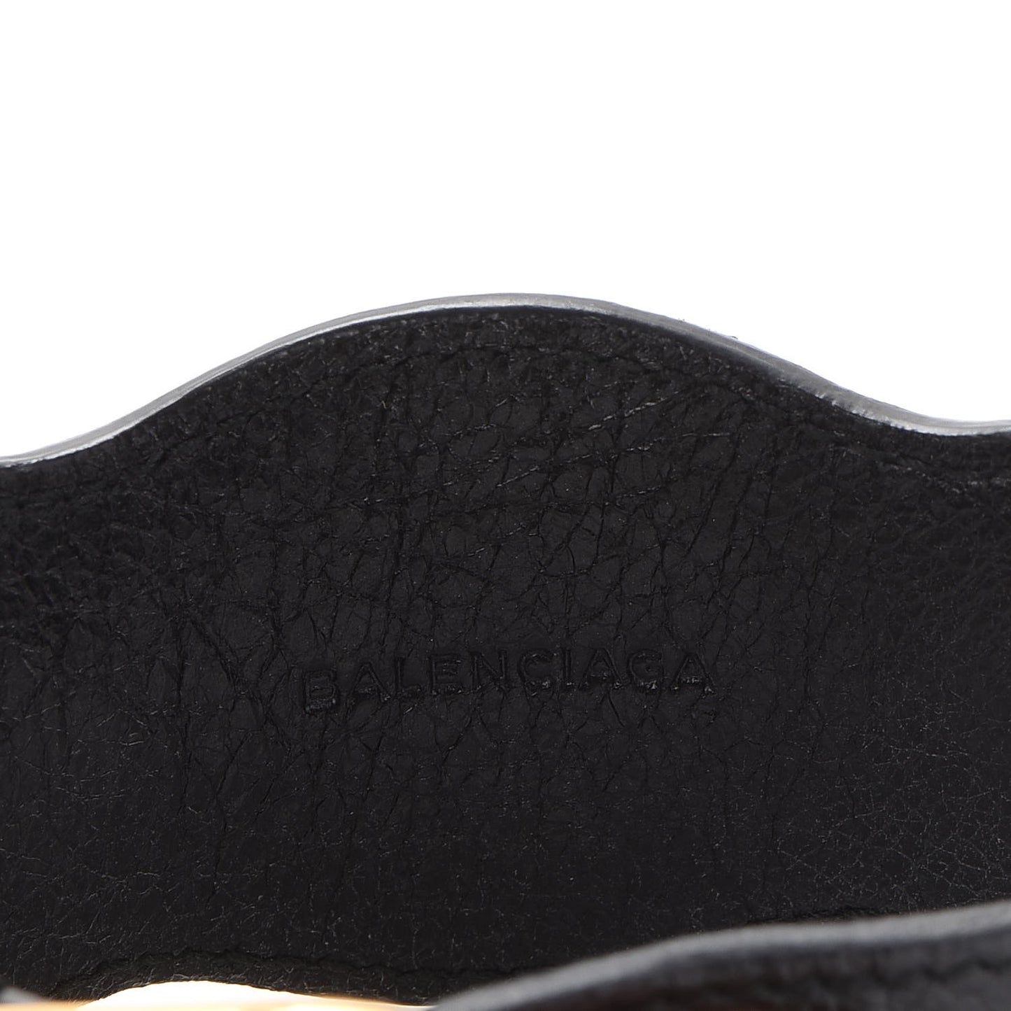 Agneau Arena Giant 12 Gold Hardware Bracelet S Black