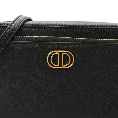 Christian Dior Grained Calfskin Caro Double Pouch Black 8 of 10