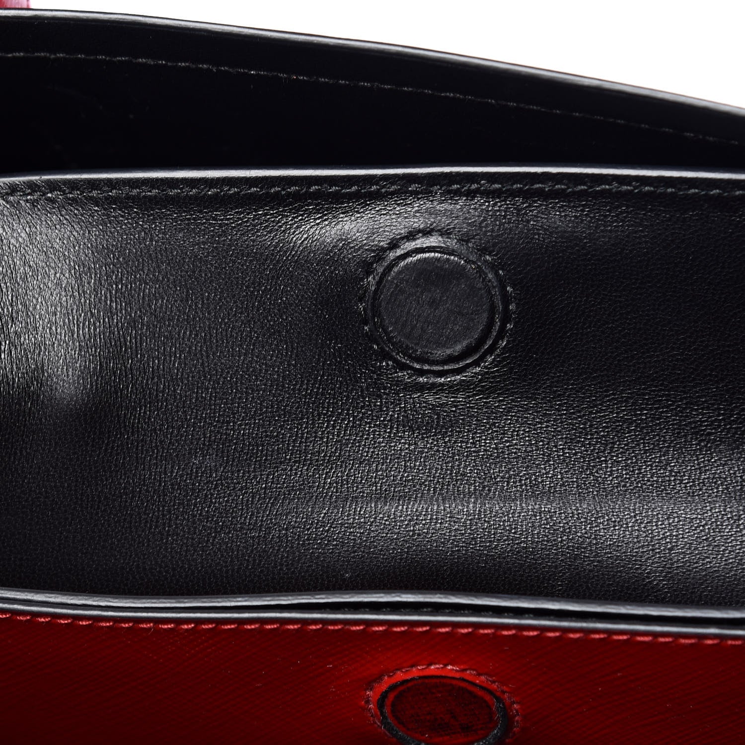 Prada Saffiano Vernice Medium Double Bag Rosso 16 of 23