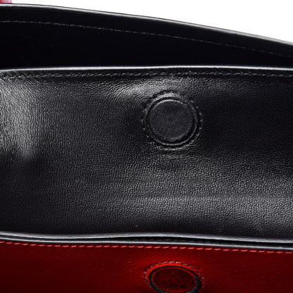 Prada Saffiano Vernice Medium Double Bag Rosso 16 of 23