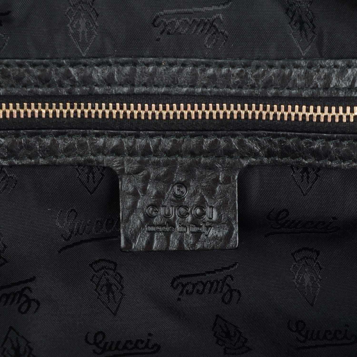 Gucci Calfskin Studded Medium Irina Tote Black 6 of 7