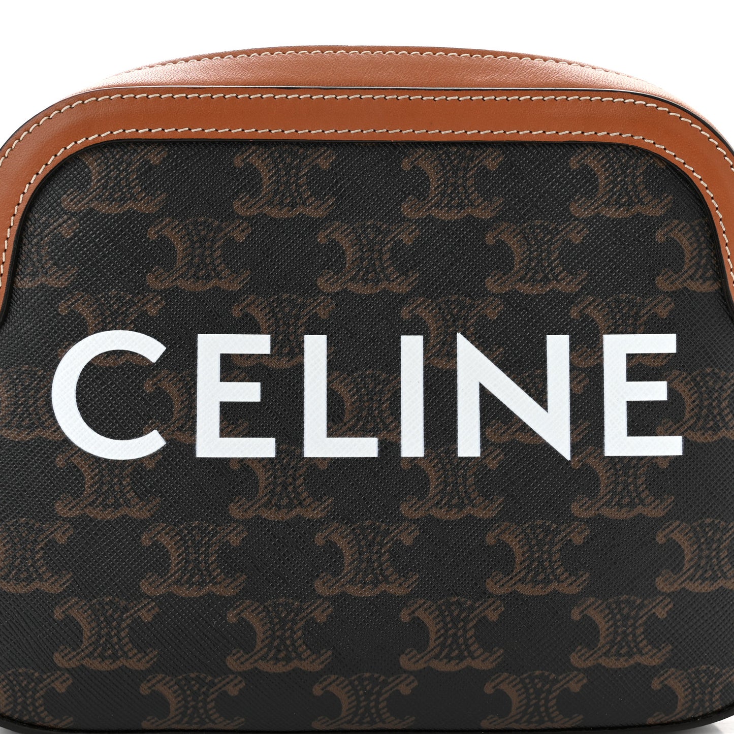 Triomphe Canvas Small Camera Bag Tan