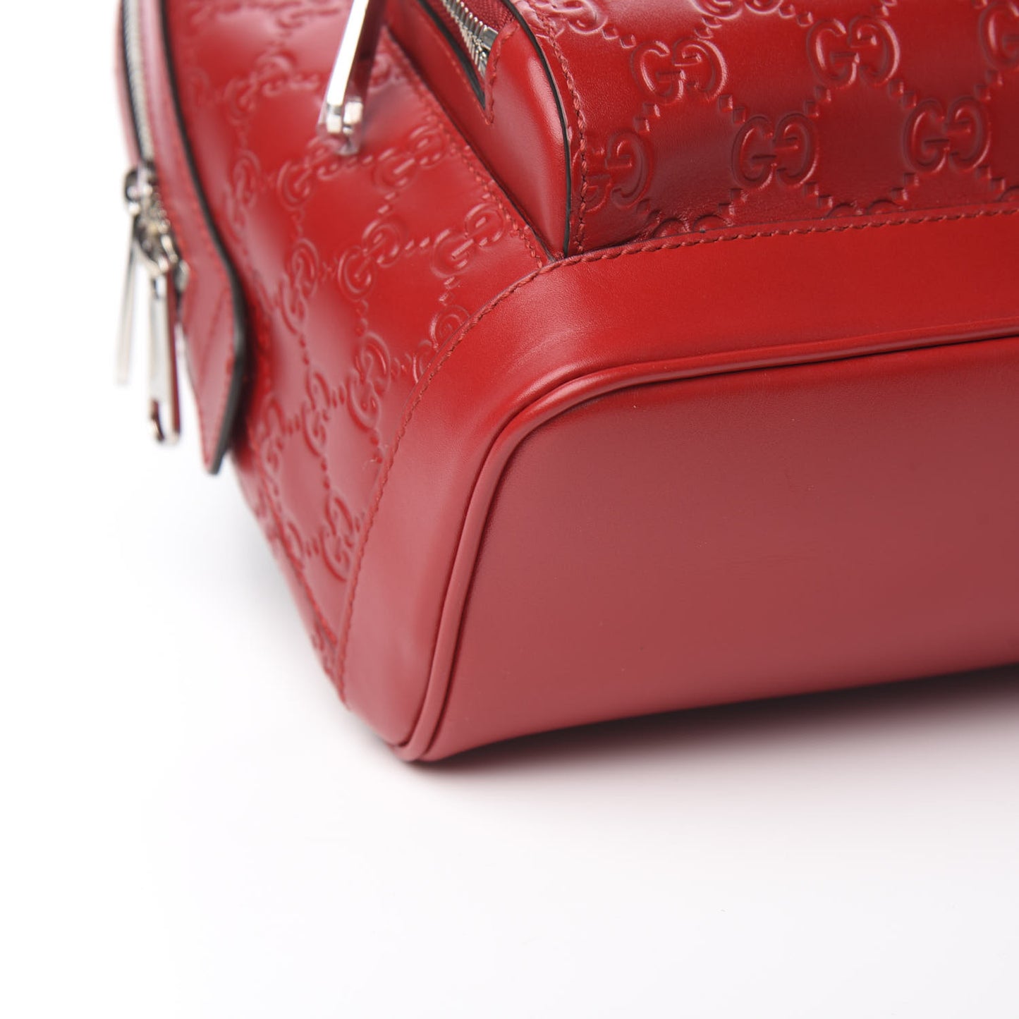 Guccissima Signature Small Day Backpack Hibiscus Red