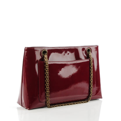 Chanel Patent Bijoux Chain Shoulder Bag Burgundy 3 of 7