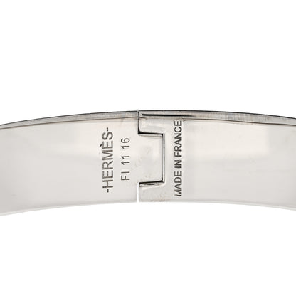 Hermes Enamel Narrow Clic Clac H Bracelet GM Black 3 of 4
